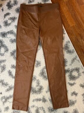 Lauren Ralph Lauren caramel faux leather leggings